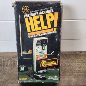 HELP!  GE Model 3-5900 Full Power 40 Channel 2-Way CB Radio New Open Box Vintage